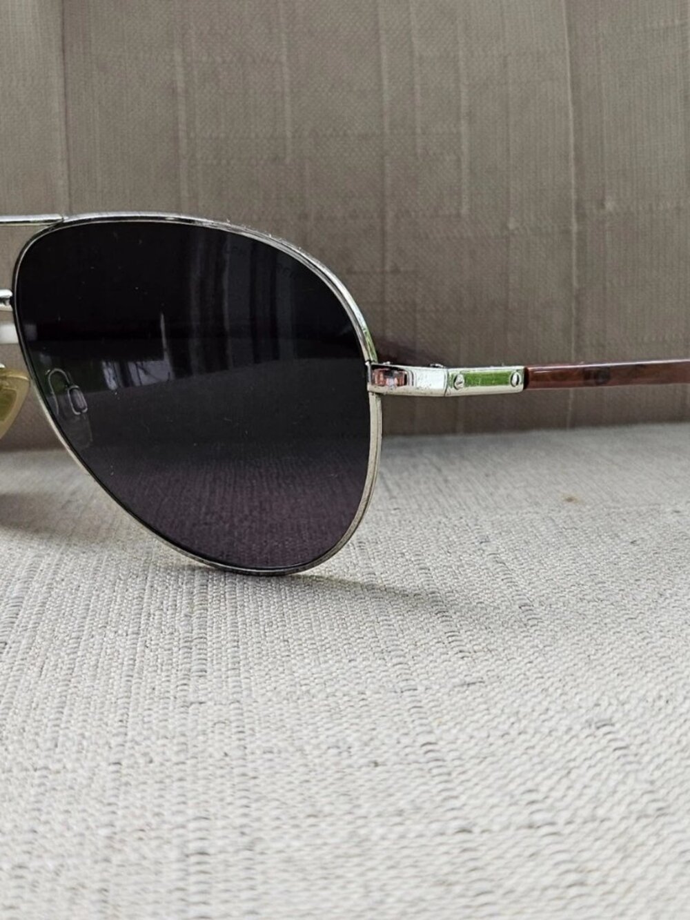 Polo Ralph Lauren Sunglasses Polarized Silver Tone Metal Frame Aviator Unisex - Picture 2 of 13